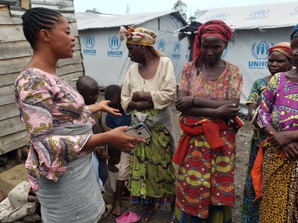 mujeres beneficiarias del proyecto humanitario en RD Congo de ONG Rescate
