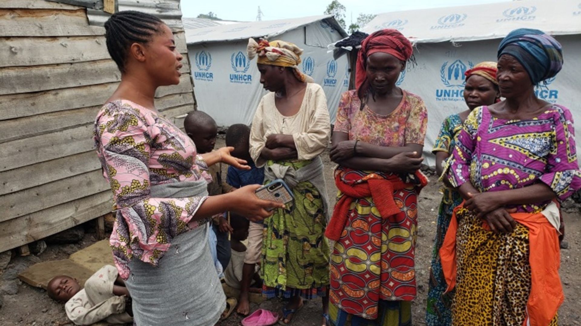 mujeres beneficiarias del proyecto humanitario en RD Congo de ONG Rescate