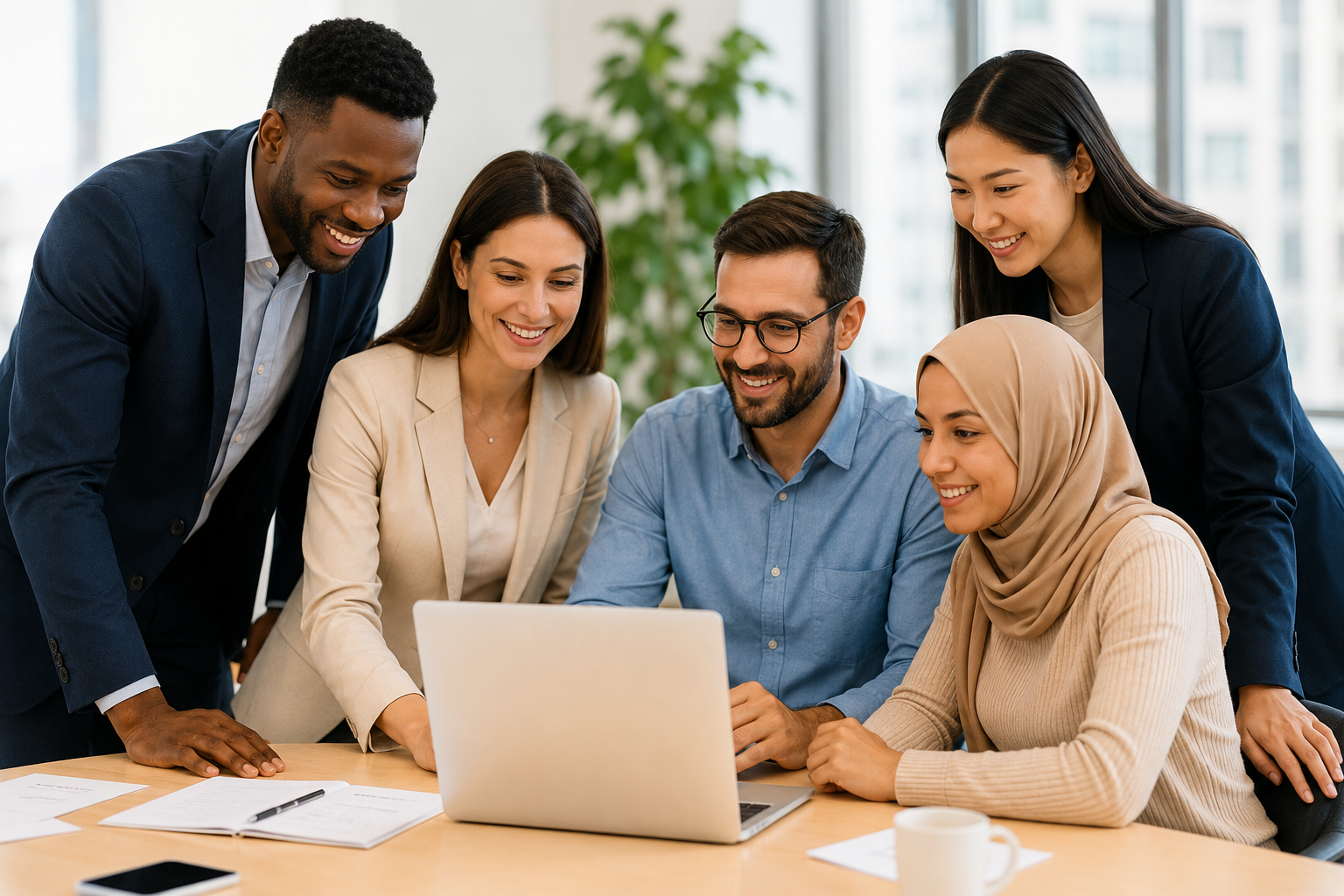 Profesionales colaborando en iniciativas de empleo e inclusión social impulsadas por ONG Rescate