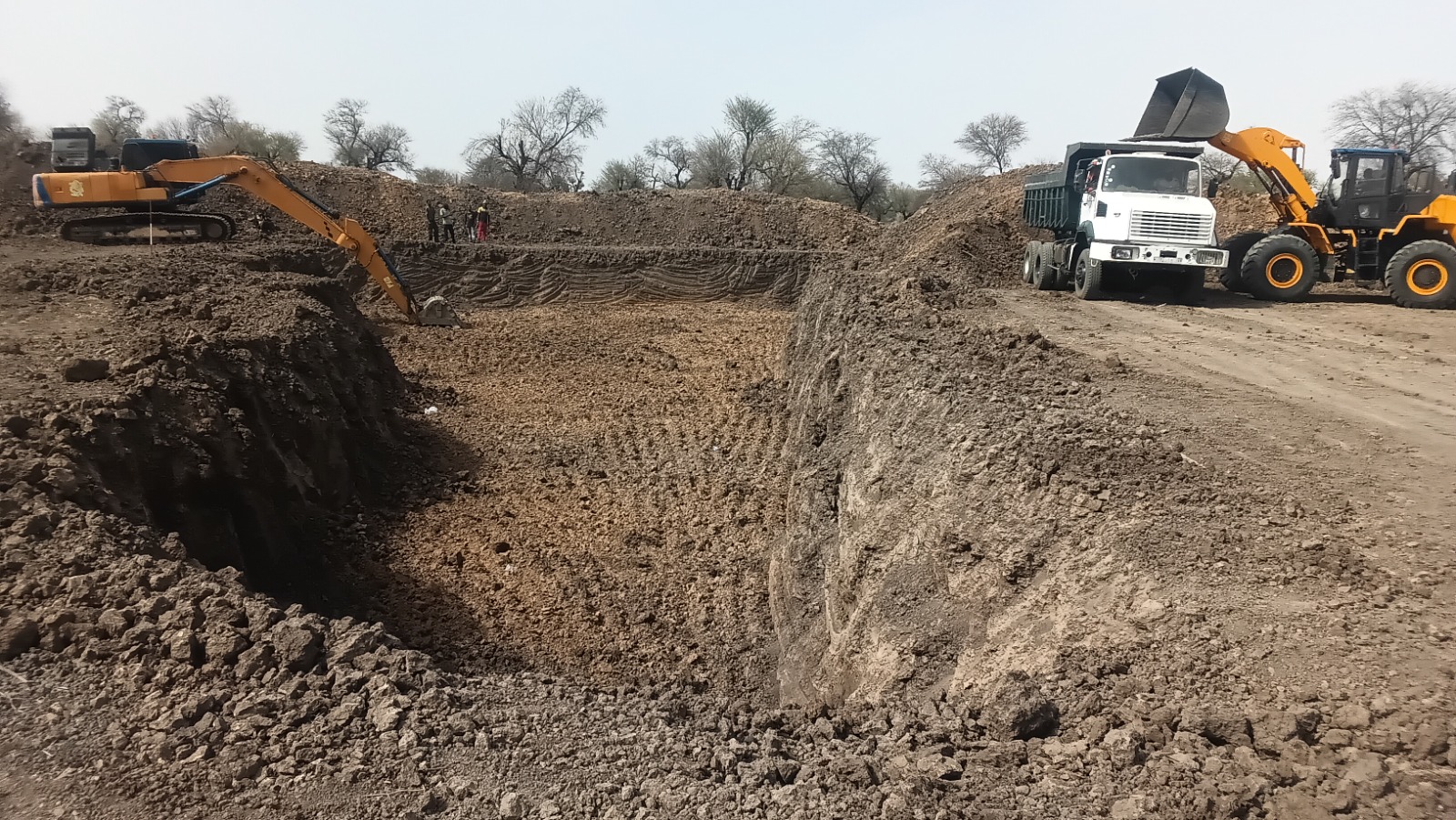 Vista de la laguna de Mouliné, en la región de Kayes (Malí), cuya rehabilitación mejorará el acceso al agua, la producción agrícola y la seguridad alimentaria de la comunidad.