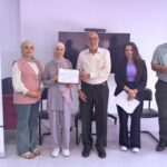 Mujeres voluntarias durante una formación en Primeros Auxilios Psicológicos en Cisjordania
